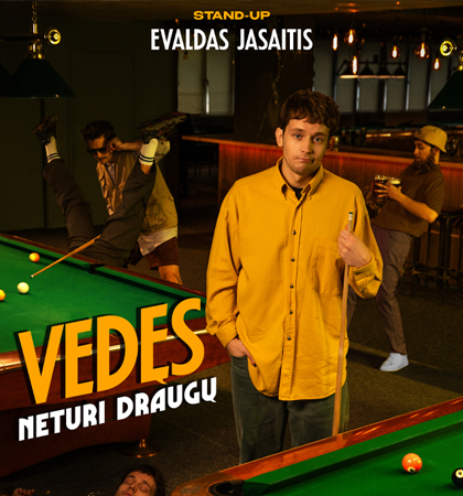 Evaldas Jasaitis stand-up „Vedęs, neturi draugų“